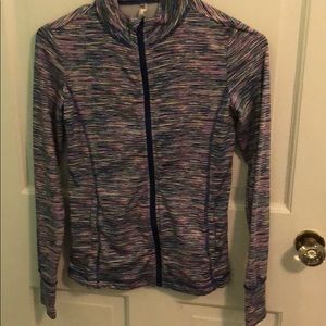 Multi colored zip up